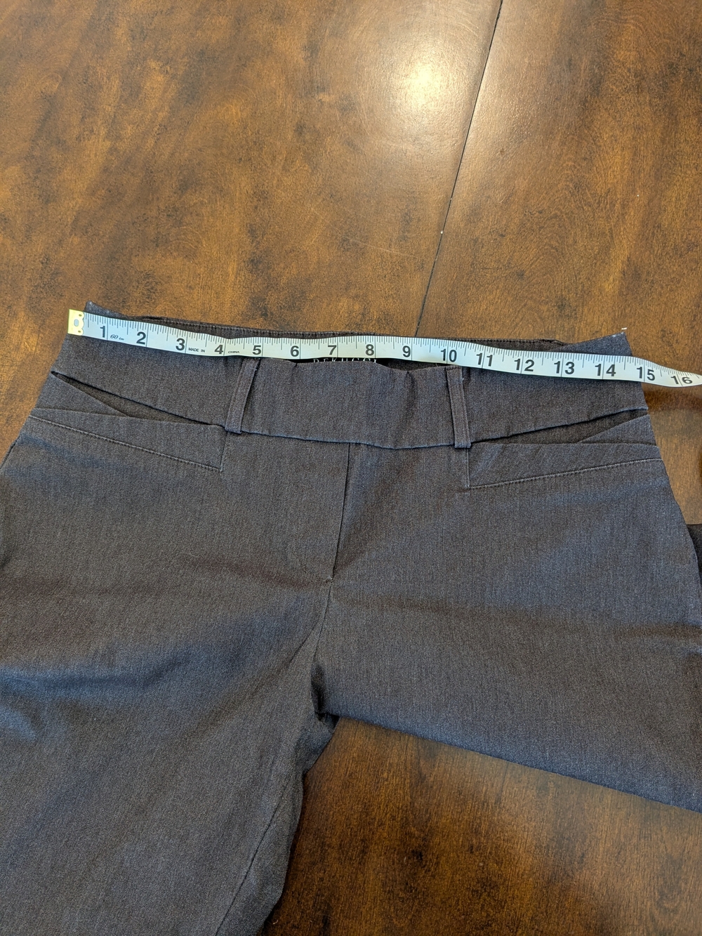 Women’s Burgundy Brown Pull-On Dress Pants - Picture 4 of 7